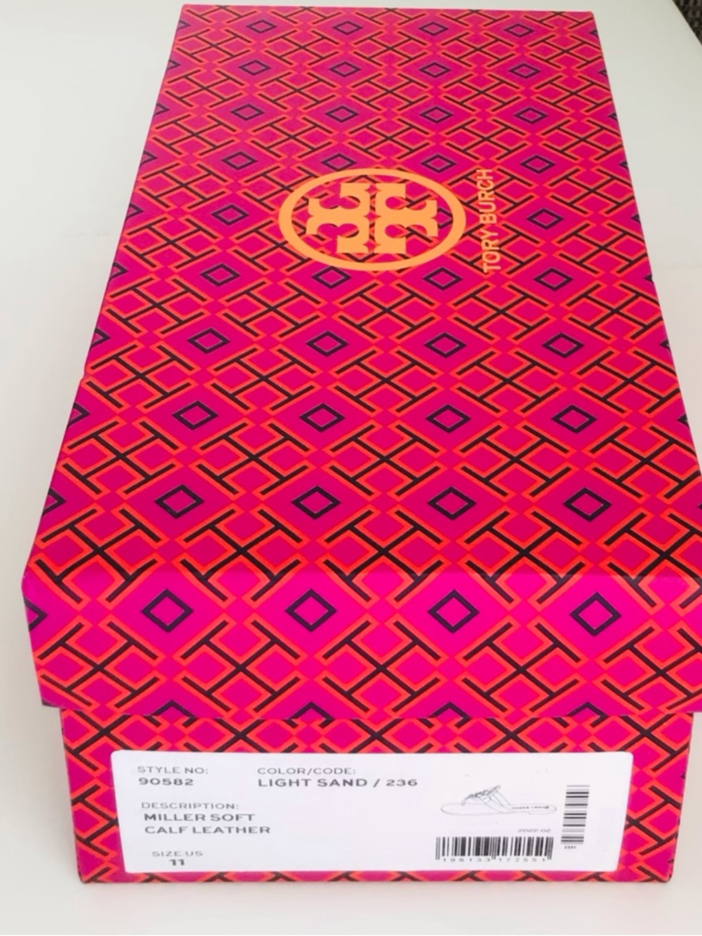 Tory Burch Miller Leather Sandals-New In Box With Dust Bag - Picture 11 of 11